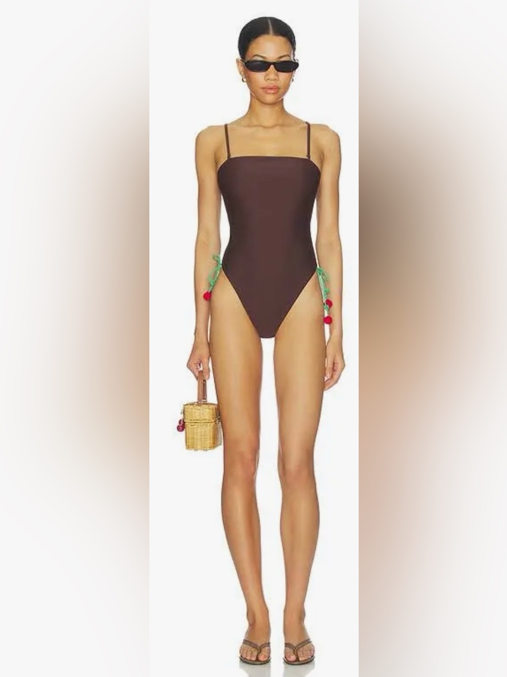 Shade & Shore Brown Women’s One-Piece Swimsuit Xl